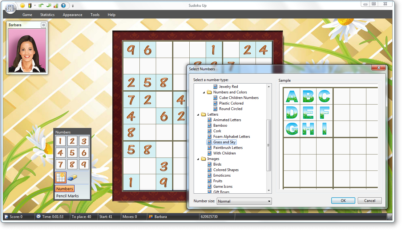 Sudoku Up - Select Numbers screenshot